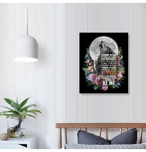 Cute Canvas Wall Art Pictures for Wall Inspirational Quotes - Painting Wall Décor for Bathroom Bedroom Office Framed Artwork