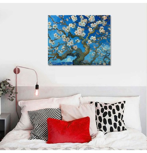 Modern Floral Giclee Canvas Prints Oil Paintings Flowers Pictures on Canvas Wall Art Ready to Hang for Bedroom Home Decorations